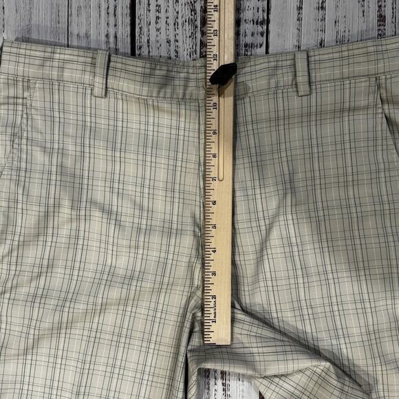 Nike Golf Fit Dry Plaid Shorts Men’s 34 Beige Blue 7” Inseam - Picture 4 of 6